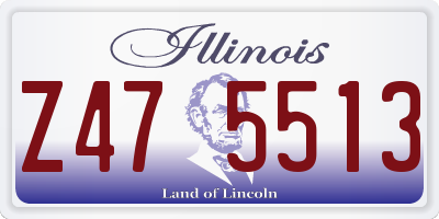 IL license plate Z475513