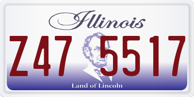 IL license plate Z475517