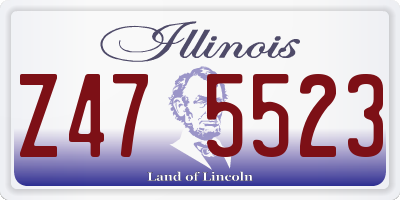 IL license plate Z475523