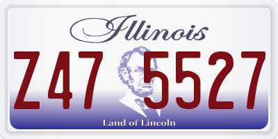 IL license plate Z475527