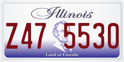 IL license plate Z475530