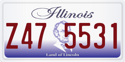 IL license plate Z475531