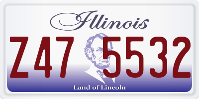IL license plate Z475532