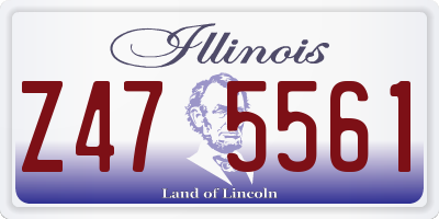 IL license plate Z475561