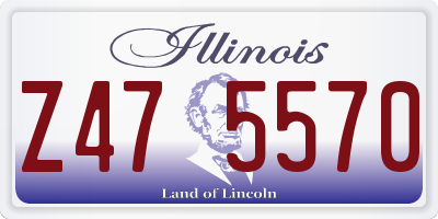 IL license plate Z475570
