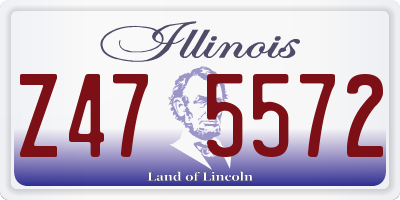 IL license plate Z475572