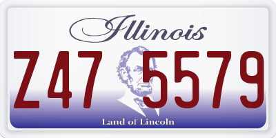 IL license plate Z475579