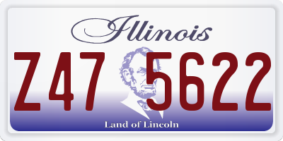 IL license plate Z475622