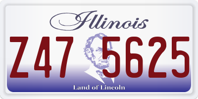 IL license plate Z475625