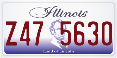 IL license plate Z475630