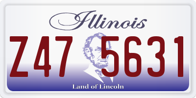 IL license plate Z475631