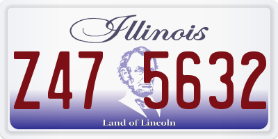 IL license plate Z475632