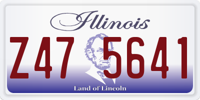 IL license plate Z475641