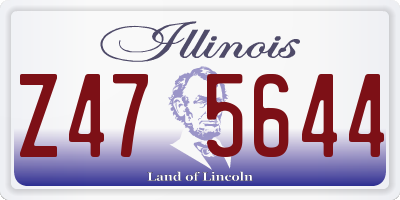 IL license plate Z475644