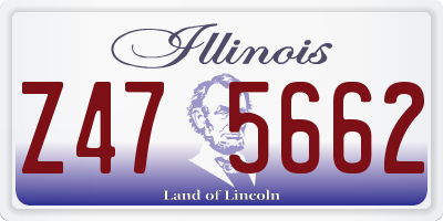 IL license plate Z475662