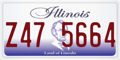 IL license plate Z475664
