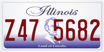 IL license plate Z475682
