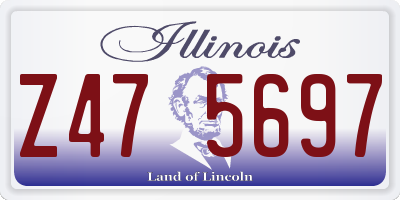 IL license plate Z475697