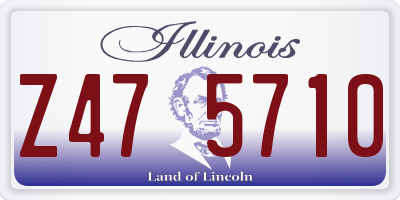 IL license plate Z475710