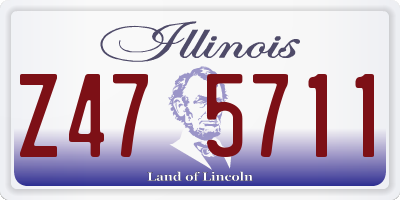 IL license plate Z475711