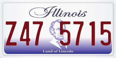 IL license plate Z475715