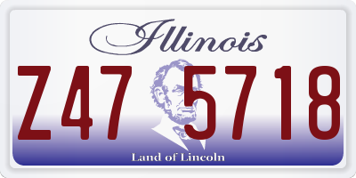IL license plate Z475718