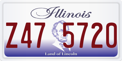 IL license plate Z475720