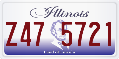 IL license plate Z475721