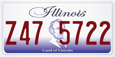 IL license plate Z475722
