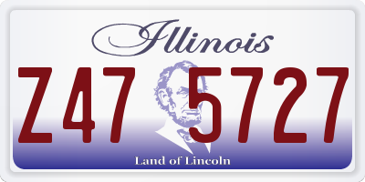 IL license plate Z475727