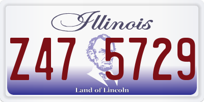 IL license plate Z475729