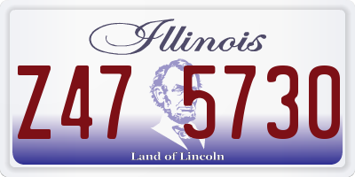 IL license plate Z475730