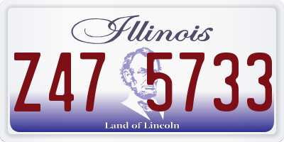 IL license plate Z475733