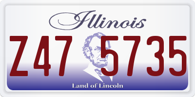 IL license plate Z475735