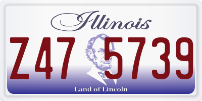 IL license plate Z475739