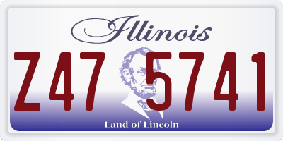 IL license plate Z475741