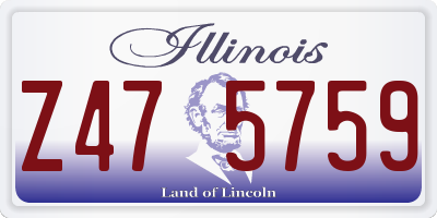 IL license plate Z475759