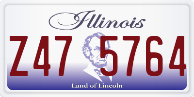 IL license plate Z475764