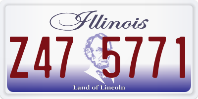 IL license plate Z475771