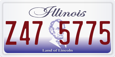 IL license plate Z475775