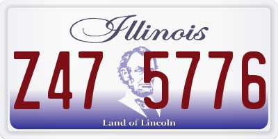 IL license plate Z475776