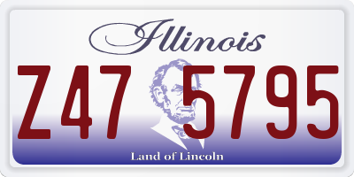 IL license plate Z475795