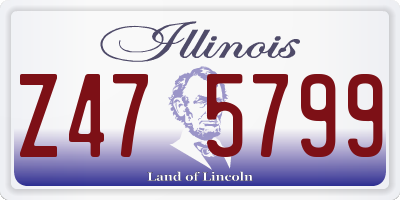 IL license plate Z475799