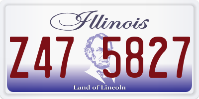 IL license plate Z475827