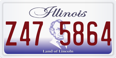 IL license plate Z475864