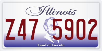 IL license plate Z475902