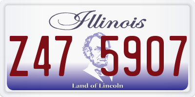 IL license plate Z475907