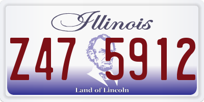 IL license plate Z475912
