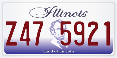 IL license plate Z475921