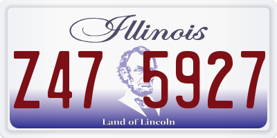 IL license plate Z475927